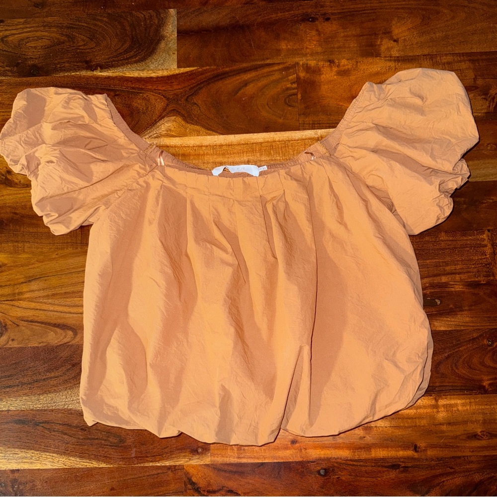 ASTR The Label Puff Sleeve Off-Shoulder Top